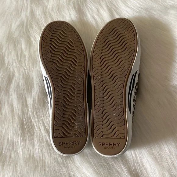 Sperry Top-Sider Pier Wave Hi Slip-On Leopard Print Sneakers Size 8.5 - Picture 4 of 6